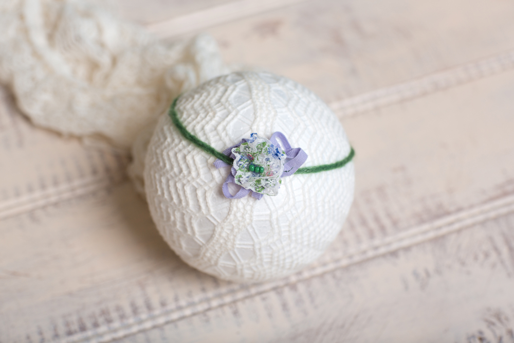 Purple Flowers tieback